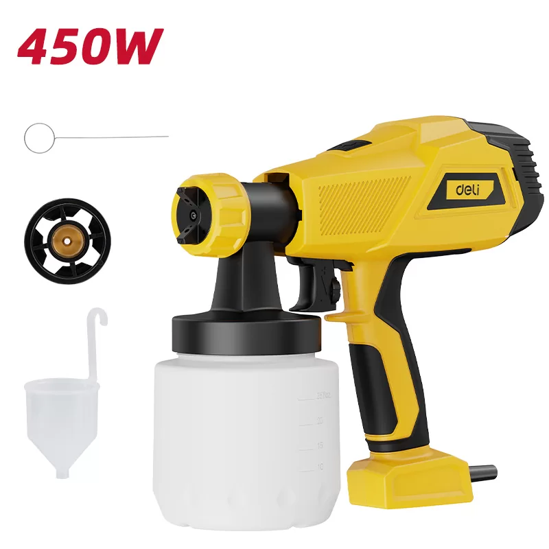DELI ηλεκτρικό πιστόλι βαφής DC090 με δοχείο 800ml, 450W 6 DELI ηλεκτρικό πιστόλι βαφής DC090 με δοχείο 800ml, 450W - Image 4