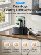 ORICO docking station για 2.5" ή 3.5" SATA HDD/SSD DD28U3-C, 2 θέσεων, 5Gbps, clone function, μαύρο 2
