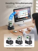 ORICO docking station για 2.5" ή 3.5" SATA HDD/SSD DD28U3-C, 2 θέσεων, 5Gbps, clone function, μαύρο 5