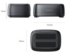 ORICO docking station για 2.5" ή 3.5" SATA HDD/SSD DD28U3-C, 2 θέσεων, 5Gbps, clone function, μαύρο 6