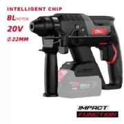 DELI κρουστικό σκαπτικό μπαταρίας DE-DC20-2, Brushless, 20V, 2J 1 DELI κρουστικό σκαπτικό μπαταρίας DE-DC20-2, Brushless, 20V, 2J