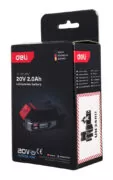 DELI μπαταρία λιθίου για εργαλεία μπαταρίας DE-DC20A2, 20V 2Ah 4