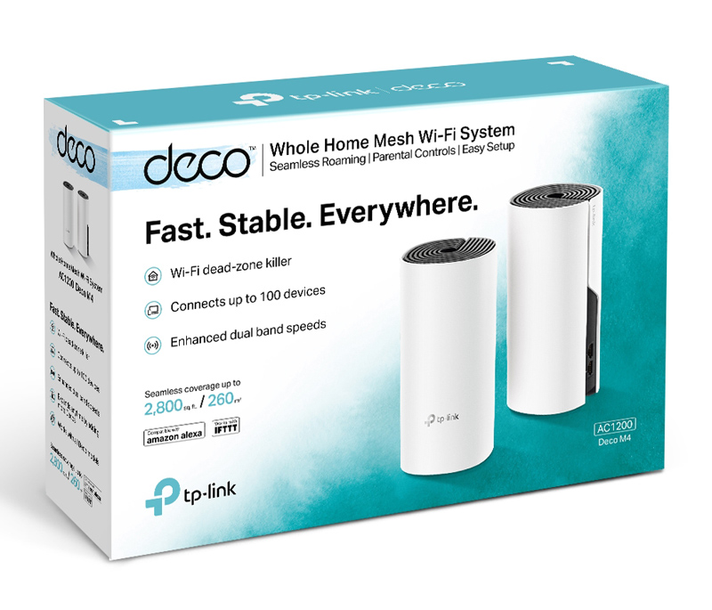 TP-LINK Home Mesh Wi-Fi System Deco M4, AC1200, Ver. 2.0, 2τμχ 7 TP-LINK Home Mesh Wi-Fi System Deco M4, AC1200, Ver. 2.0, 2τμχ - Image 5