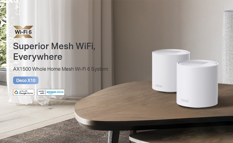 TP-LINK Home Mesh Wi-Fi System Deco X10, 1500Mbps AX1500, Ver. 1.0, 2τμχ 4 TP-LINK Home Mesh Wi-Fi System Deco X10, 1500Mbps AX1500, Ver. 1.0, 2τμχ - Image 2