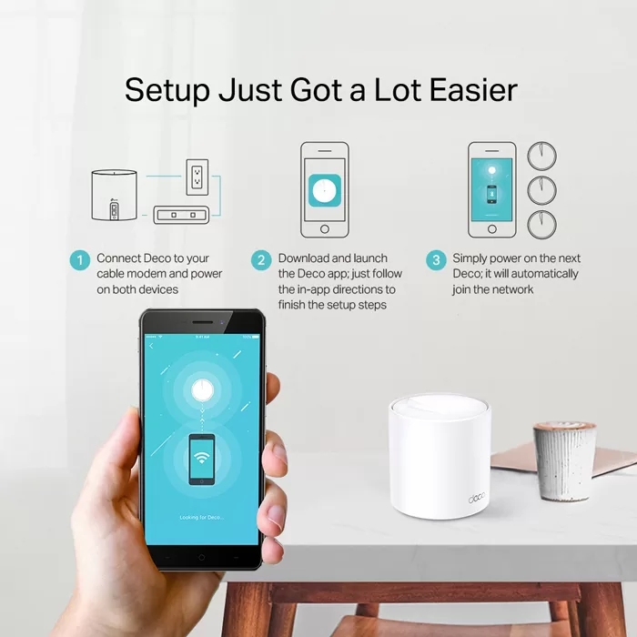 TP-LINK access point Deco X20, mesh WiFi 6, AX1800, Dual Band, Ver. 2.0 4 TP-LINK access point Deco X20, mesh WiFi 6, AX1800, Dual Band, Ver. 2.0 - Image 2