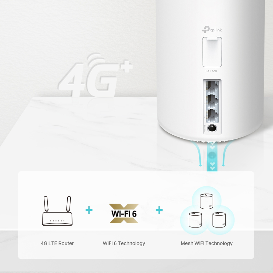 TP-LINK Whole Home Mesh WiFi 6 Deco X20-4G, 4G+ Cat6 AX1800, Ver. 1.0 6 TP-LINK Whole Home Mesh WiFi 6 Deco X20-4G, 4G+ Cat6 AX1800, Ver. 1.0 - Image 4