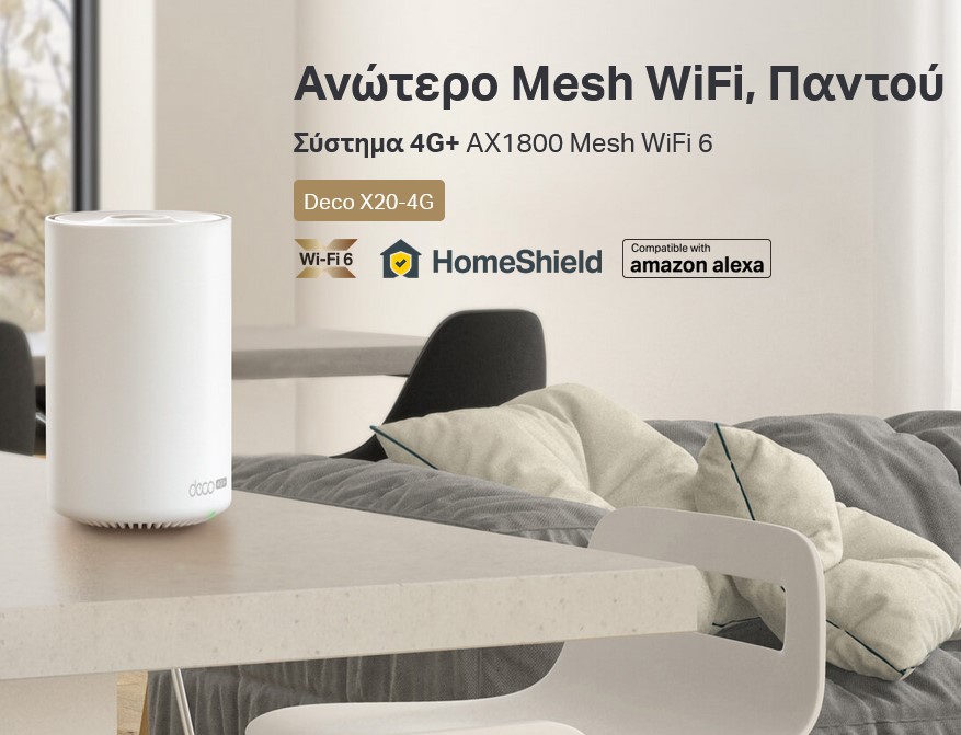 TP-LINK Whole Home Mesh WiFi 6 Deco X20-4G, 4G+ Cat6 AX1800, Ver. 1.0 4 TP-LINK Whole Home Mesh WiFi 6 Deco X20-4G, 4G+ Cat6 AX1800, Ver. 1.0 - Image 2