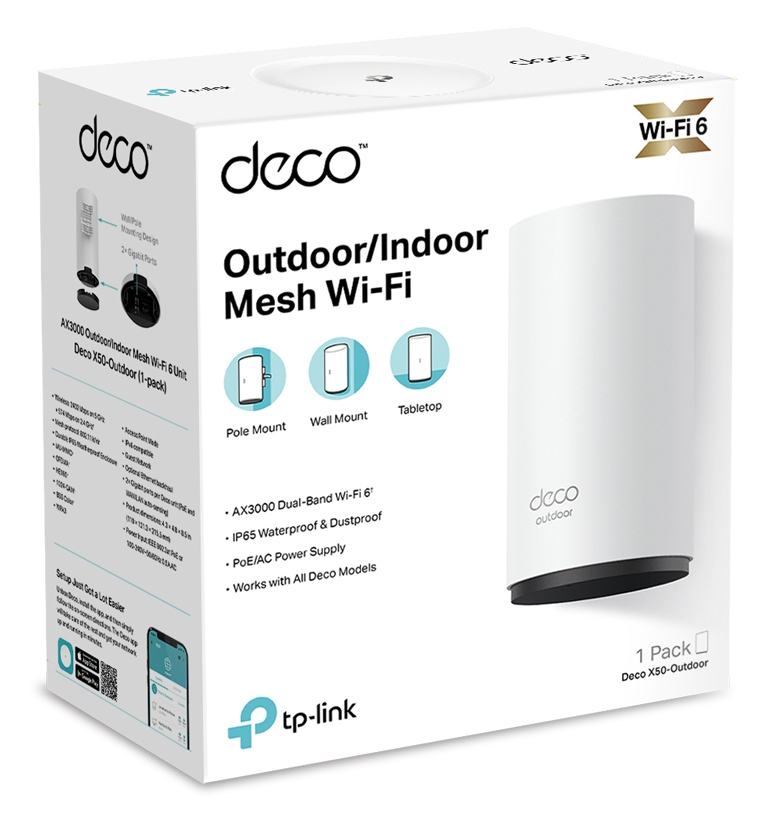 TP-LINK Whole Home Mesh Deco X50-Outdoor AX3000 Dual-Band Wi-Fi 6, Ver.1 11 TP-LINK Whole Home Mesh Deco X50-Outdoor AX3000 Dual-Band Wi-Fi 6, Ver.1 - Image 9