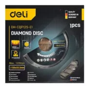 DELI δίσκος κοπής διαμαντέ DH-CQP125-E1, δομικών υλικών, 125mm, 12250rpm 5 DELI δίσκος κοπής διαμαντέ DH-CQP125-E1, δομικών υλικών, 125mm, 12250rpm 2