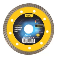 DELI δίσκος κοπής διαμαντέ DH-CQP125-E3, δομικών υλικών, ultrathin, 125mm, 12250rpm, wet & dry