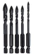 DELI σετ τρυπάνια DH-CZZ005-ED2 για γυαλί, 40Cr YG6X, 4/5/6/8/10mm, εξάγωνο, 5τμχ