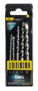 DELI σετ τρυπάνια DH-JGZ005-ED1 για μπετόν, 4-10mm, 5τμχ 1