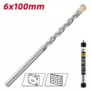 DELI τρυπάνι DH-JGZ060-E1 για τοίχο, 40Cr YG6, 6x100mm, κυλινδρικό 2