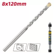 DELI τρυπάνι DH-JGZ080-E1 για τοίχο, 40Cr YG6, 8x120mm, κυλινδρικό 2