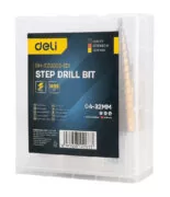 DELI σετ κωνικά τρυπάνια DH-JTZ0003-ED1 για μέταλλο, HSS 4241, 4-12/4-20/4-32mm, κυλινδρικό, 3τμχ 3