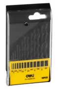 DELI σετ τρυπάνια DH-MHZ013-ED1 για σίδηρο HSS, 1.5-6.5mm DIN 338, 13τμχ 1 DELI σετ τρυπάνια DH-MHZ013-ED1 για σίδηρο HSS, 1.5-6.5mm DIN 338, 13τμχ