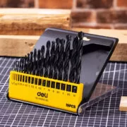 DELI σετ τρυπάνια DH-MHZ019-ED1 για σίδηρο HSS, 1-10mm, DIN 338, 19τμχ 2