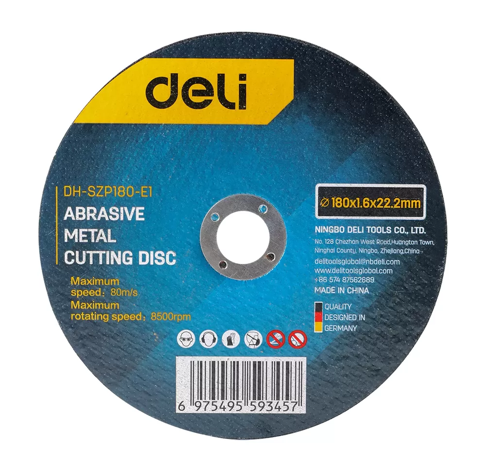 DELI δίσκος κοπής μετάλλου DH-SZP180-E1, 180mm, 8500rpm 3 DELI δίσκος κοπής μετάλλου DH-SZP180-E1, 180mm, 8500rpm