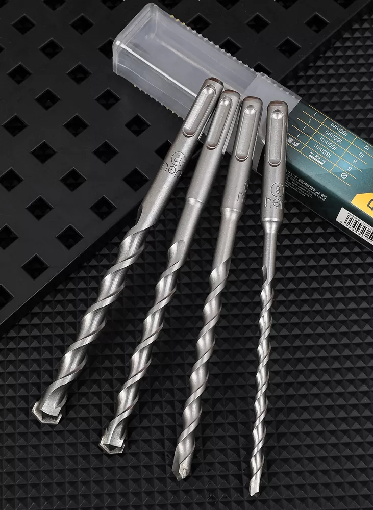 DELI σετ τρυπάνια DH-YCZ004-WD1 για τοίχο, 40Cr YG8, 6/8/10/12x160mm, SDS Plus, 4τμχ 4 DELI σετ τρυπάνια DH-YCZ004-WD1 για τοίχο, 40Cr YG8, 6/8/10/12x160mm, SDS Plus, 4τμχ - Image 2