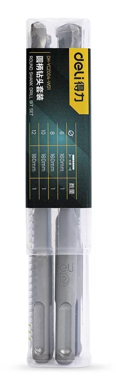 DELI σετ τρυπάνια DH-YCZ004-WD1 για τοίχο, 40Cr YG8, 6/8/10/12x160mm, SDS Plus, 4τμχ 5 DELI σετ τρυπάνια DH-YCZ004-WD1 για τοίχο, 40Cr YG8, 6/8/10/12x160mm, SDS Plus, 4τμχ - Image 3