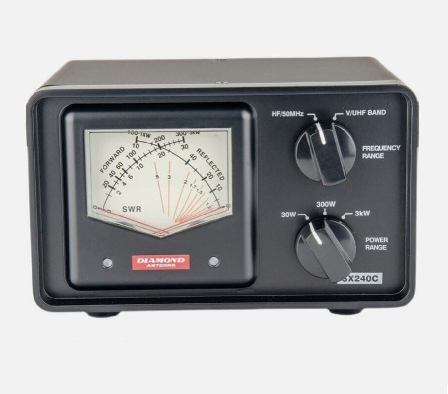 Diamond SX-240C – Επαγγελματική Γέφυρα Στασίμων (SWR) & Ισχύος RF, HF/VHF/UHF
