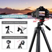 FOTOPRO τρίποδο φωτογράφισης DIGI-3400, πτυσσόμενο έως 121cm, έως 2kg, μαύρο 11 FOTOPRO τρίποδο φωτογράφισης DIGI-3400, πτυσσόμενο έως 121cm, έως 2kg, μαύρο 3