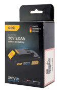 DELI μπαταρία λιθίου για εργαλεία μπαταρίας DL-DC20A2, 20V 2Ah 4