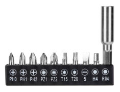 DELI κατσαβίδι μπαταρίας με μύτες DL-DP04-E2B1, LED φακός, 1500mAh 3