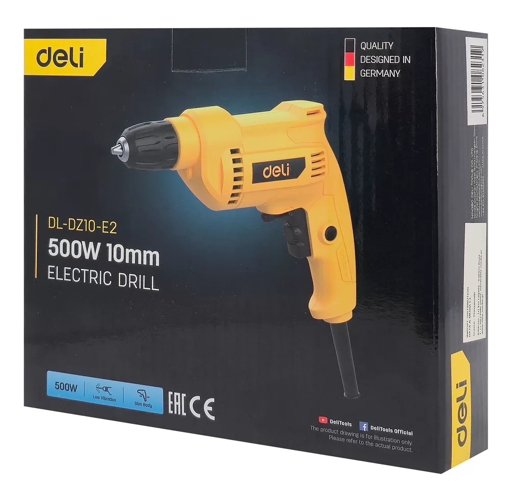 DELI ηλεκτρικό δράπανο DL-DZ10-E2, 500W, UK plug 4 DELI ηλεκτρικό δράπανο DL-DZ10-E2, 500W, UK plug - Image 2
