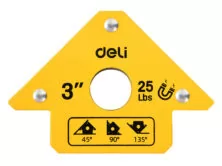 DELI μαγνητική γωνία συγκόλλησης DL-HDW25 με 45°/90°/135° γωνίες, 3", 11kg