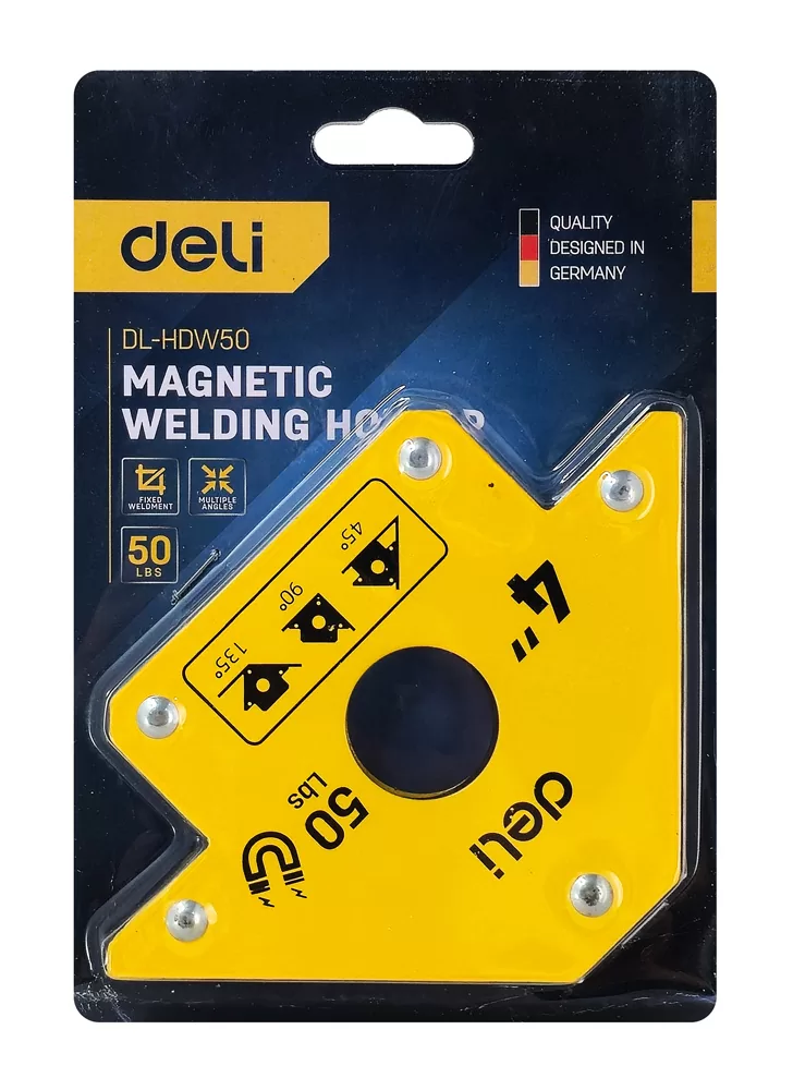 DELI μαγνητική γωνία συγκόλλησης DL-HDW50 με 45°/90°/135° γωνίες, 4", 22kg 6 DELI μαγνητική γωνία συγκόλλησης DL-HDW50 με 45°/90°/135° γωνίες, 4", 22kg - Image 4
