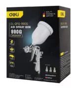 DELI πιστόλι βαφής αέρος άνω δοχείου DL-QPQ-990G, 600cc, 1.5mm 4