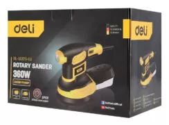 DELI έκκεντρο τριβείο DL-SG125-E3, 360W, Φ125mm, ρυθμιζόμενη ταχύτητα & συλλέκτη 3
