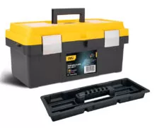 DELI εργαλειοθήκη DL-TC270, πλαστική, 40x21x19cm, μαύρη