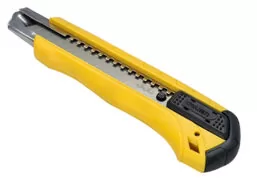 DELI πλαστικό κοπίδι με ασφάλεια DL003, 18mm, κίτρινο 5 DELI πλαστικό κοπίδι με ασφάλεια DL003, 18mm, κίτρινο 2