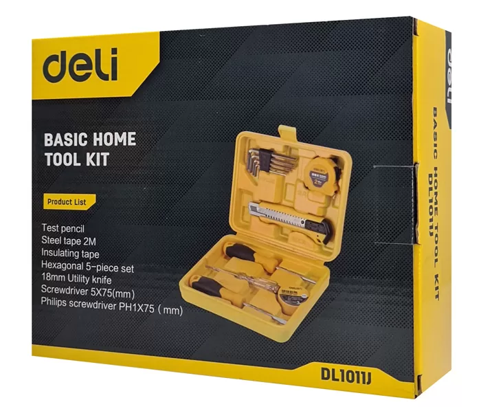 DELI σετ εργαλείων DL1011J, με θήκη, 11τμχ 5 DELI σετ εργαλείων DL1011J, με θήκη, 11τμχ - Image 3