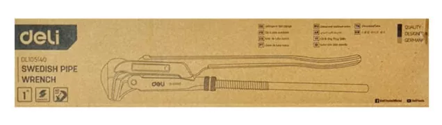 DELI γκαζοτανάλια DL105140, έως 40mm, 32cm, κίτρινη 3