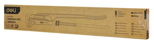 DELI γκαζοτανάλια DL105155, έως 55mm, 41.5cm, κίτρινη 3