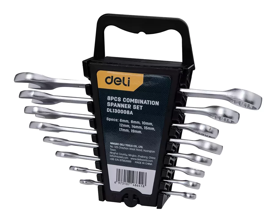 DELI σετ γερμανοπολύγωνα κλειδιά DL130008A, 6-19mm, 8τμχ 3 DELI σετ γερμανοπολύγωνα κλειδιά DL130008A, 6-19mm, 8τμχ