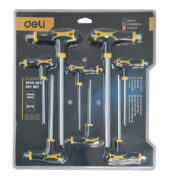 DELI σετ κλειδιά Allen DL233108, τύπου Ταφ, 2-10mm, Cr-V, 8τμχ 2
