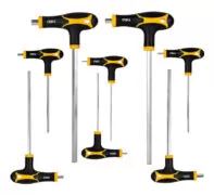 DELI σετ κλειδιά Allen DL233108, τύπου Ταφ, 2-10mm, Cr-V, 8τμχ 1
