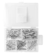 DELI σετ πριτσίνια DL236906, χάλυβας άνθρακα, 2.4-6.4mm, 75τμχ 2