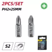 DELI σετ μύτες κατσαβιδιού DL251002, μαγνητικές, PH2x25mm, 2τμχ 2