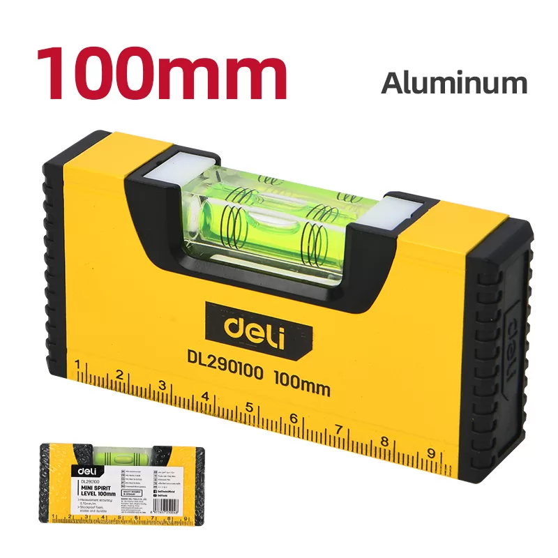 DELI αλφάδι DL290100 με 1 μάτι & κλίμακα, αλουμινίου, 10cm 5 DELI αλφάδι DL290100 με 1 μάτι & κλίμακα, αλουμινίου, 10cm - Image 3