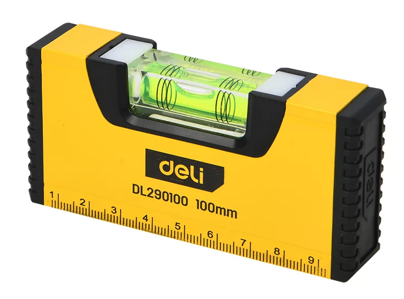DELI αλφάδι DL290100 με 1 μάτι & κλίμακα, αλουμινίου, 10cm 3 DELI αλφάδι DL290100 με 1 μάτι & κλίμακα, αλουμινίου, 10cm