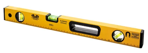 DELI αλφάδι DL290500 με 3 μάτια & χάρακα, μαγνητικό, 50cm 1 DELI αλφάδι DL290500 με 3 μάτια & χάρακα, μαγνητικό, 50cm