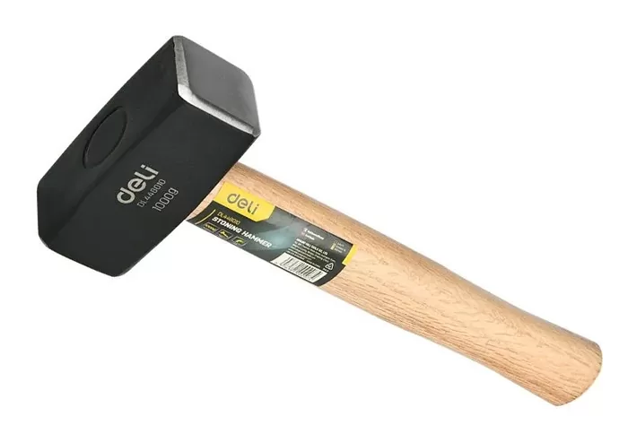 DELI βαριοπούλα DL448010 με ξύλινη λαβή, 1000gr, 270mm 3 DELI βαριοπούλα DL448010 με ξύλινη λαβή, 1000gr, 270mm