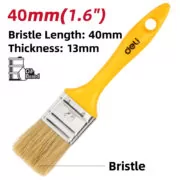 DELI πινέλο βαφής DL509134 με φυσικές τρίχες, πλαστική λαβή, 40mm 2