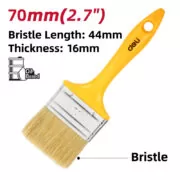 DELI πινέλο βαφής DL509137 με φυσικές τρίχες, πλαστική λαβή, 70mm 2