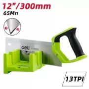 DELI πριόνι ξύλου DL580900 με φαλτσοκούτι, 300mm, 13 TPI 9 DELI πριόνι ξύλου DL580900 με φαλτσοκούτι, 300mm, 13 TPI 4